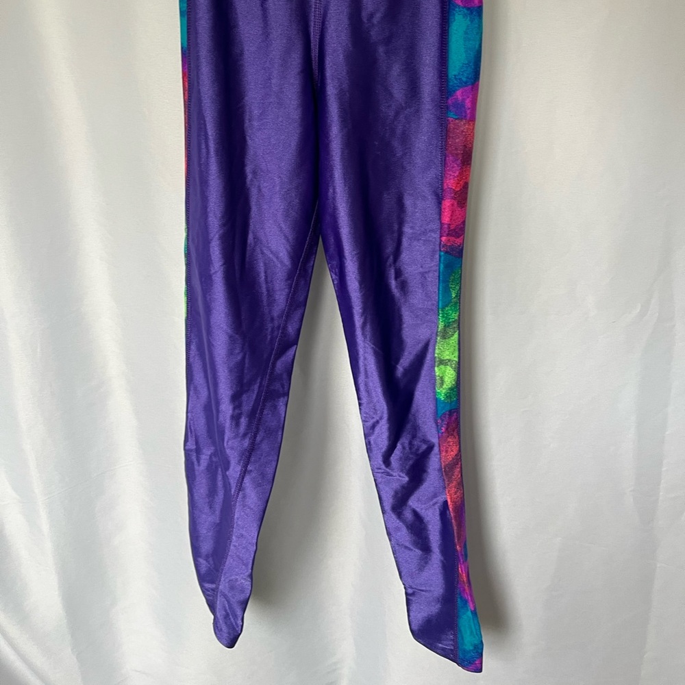 80s multicolored spandex leggings | size XS-S